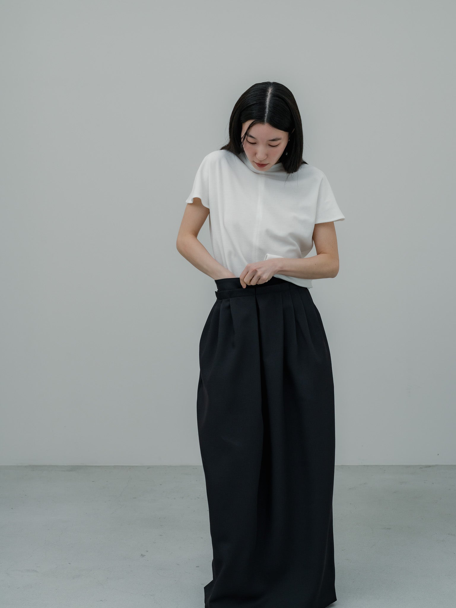 【PRE ORDER】EASY DRAPE SKIRT/Black
