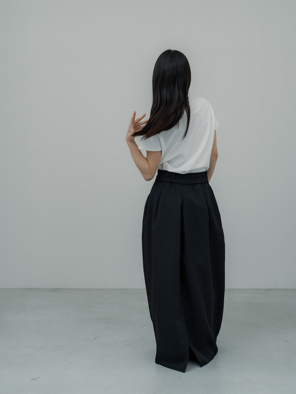 【PRE ORDER】EASY DRAPE SKIRT/Black