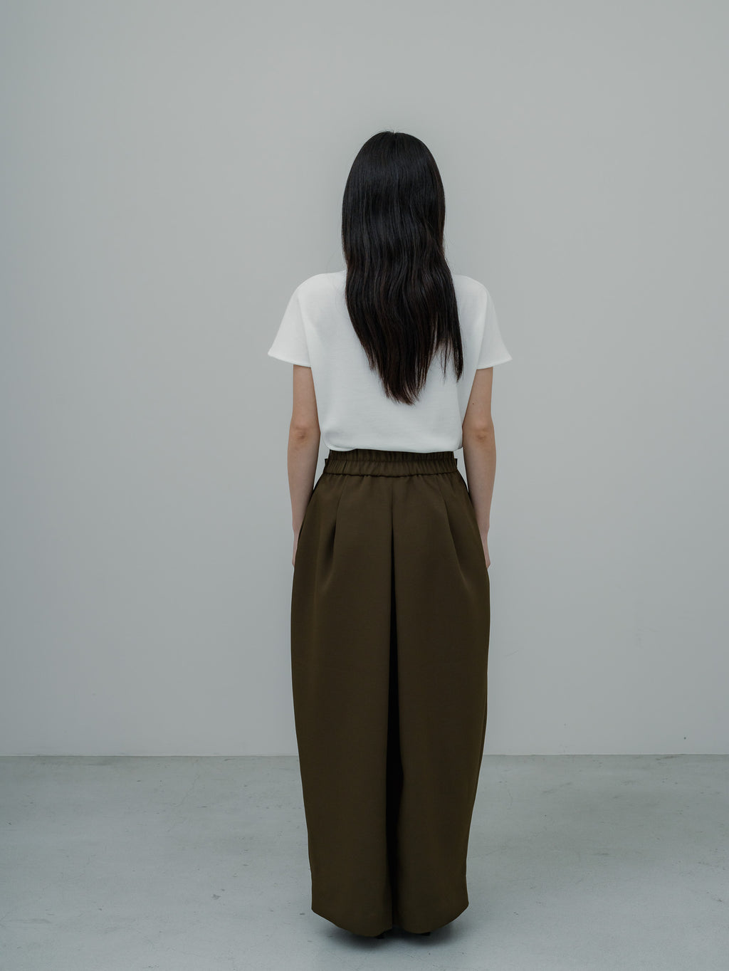 【PRE ORDER】EASY DRAPE SKIRT/Olive