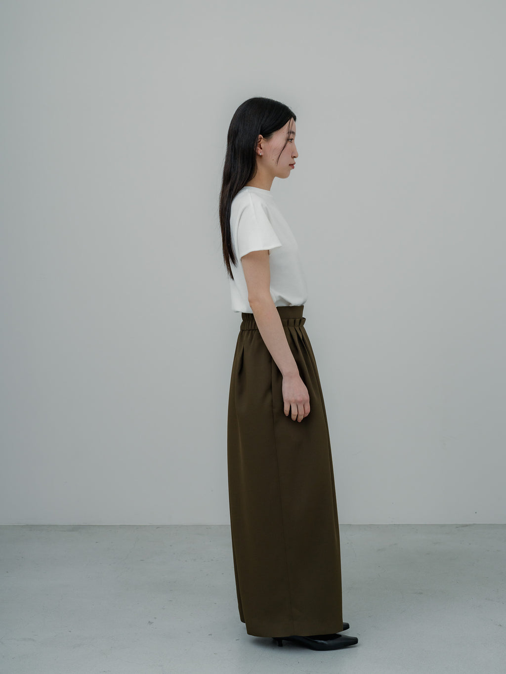 【PRE ORDER】EASY DRAPE SKIRT/Olive
