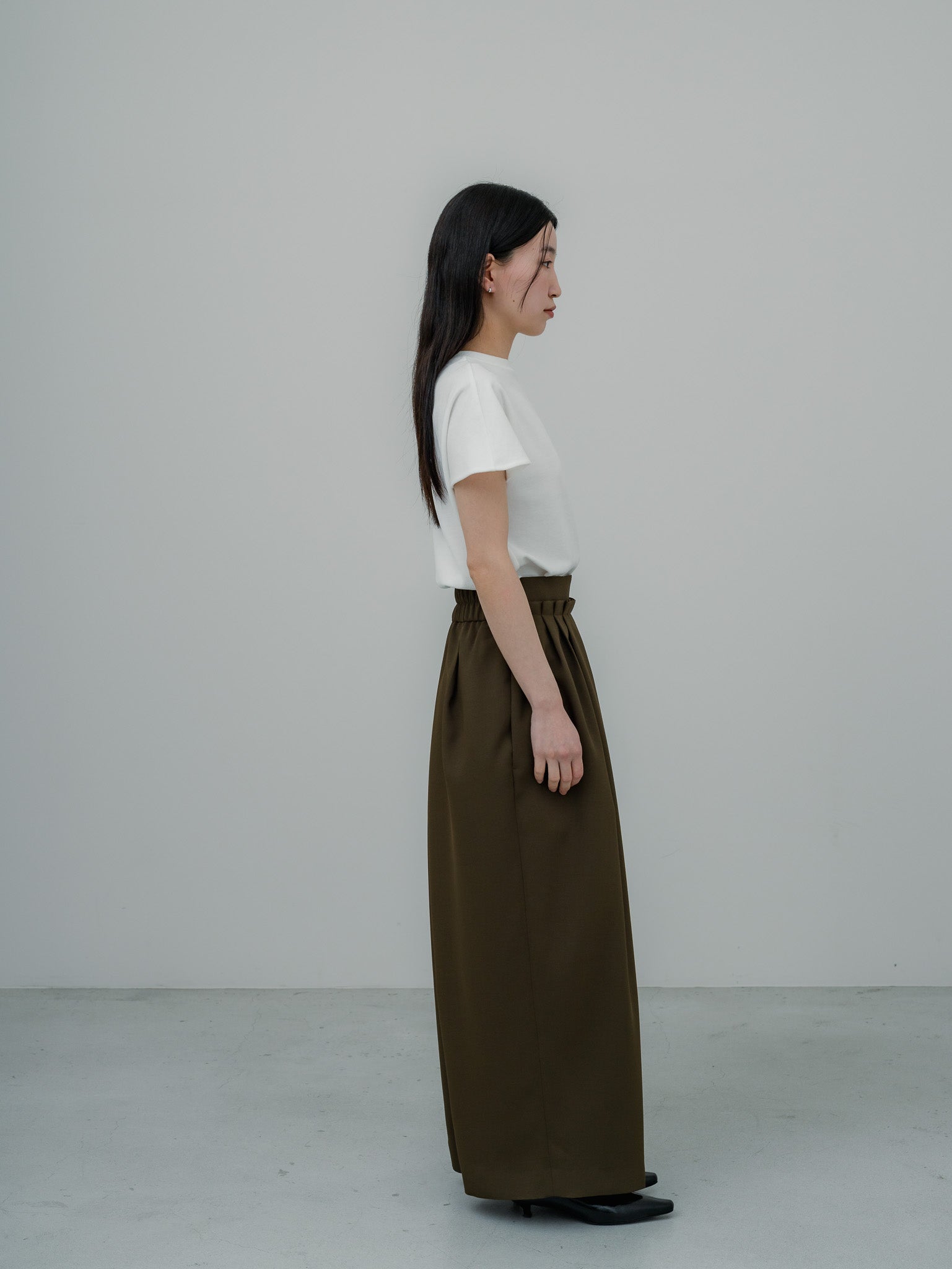 【PRE ORDER】EASY DRAPE SKIRT/Olive