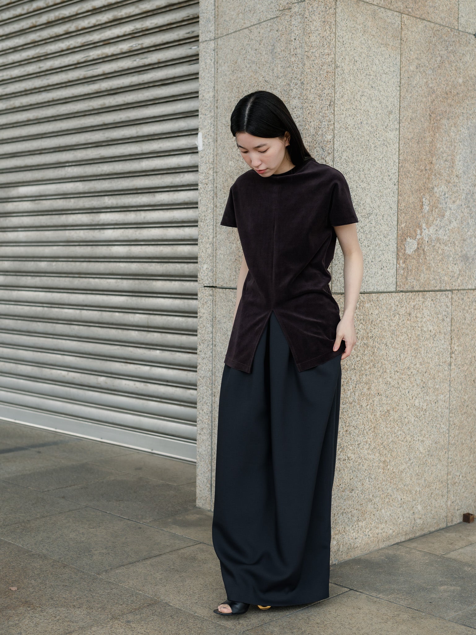 【PRE ORDER】EASY DRAPE SKIRT/Black