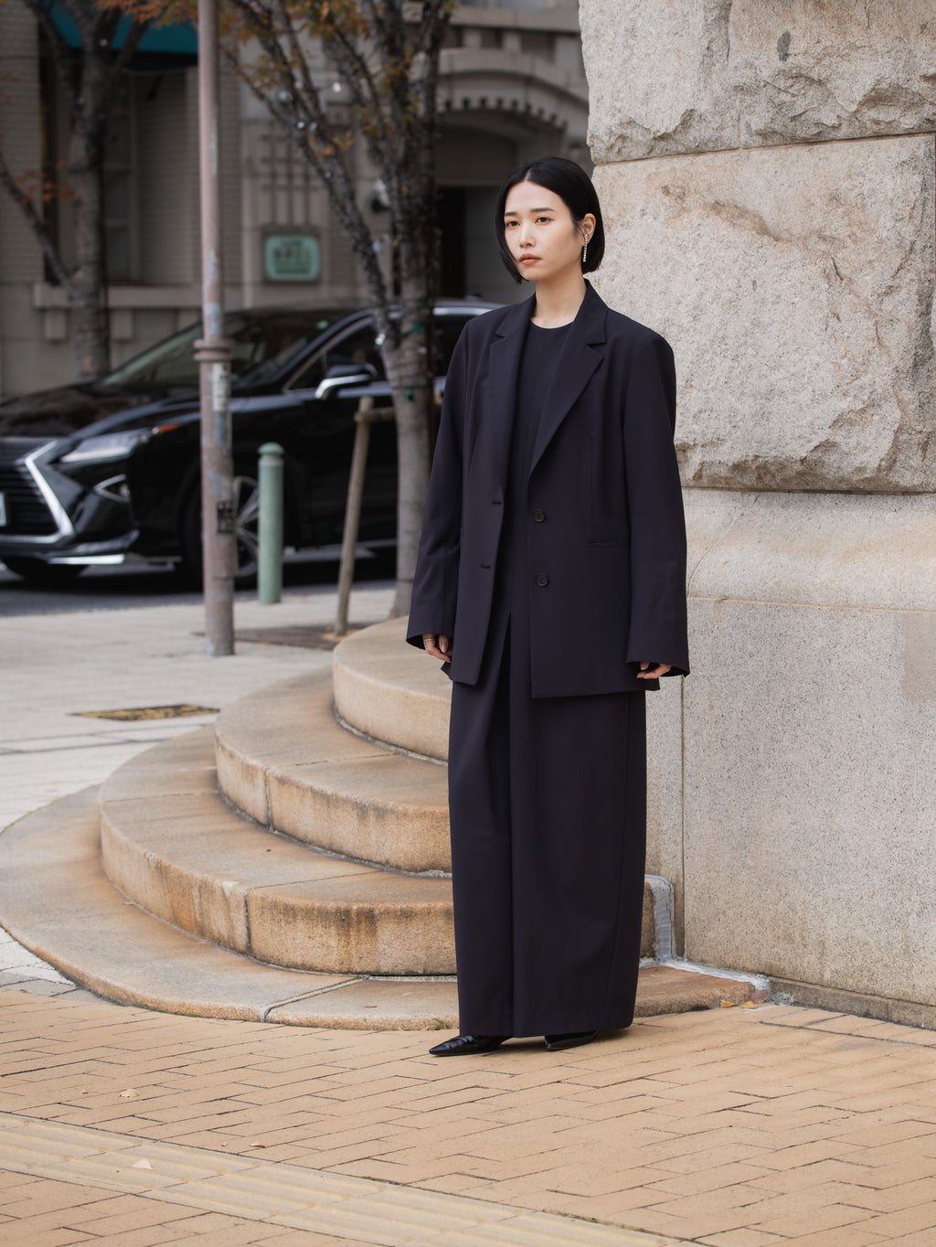 【PRE ORDER】TONE DRESS - NAVY