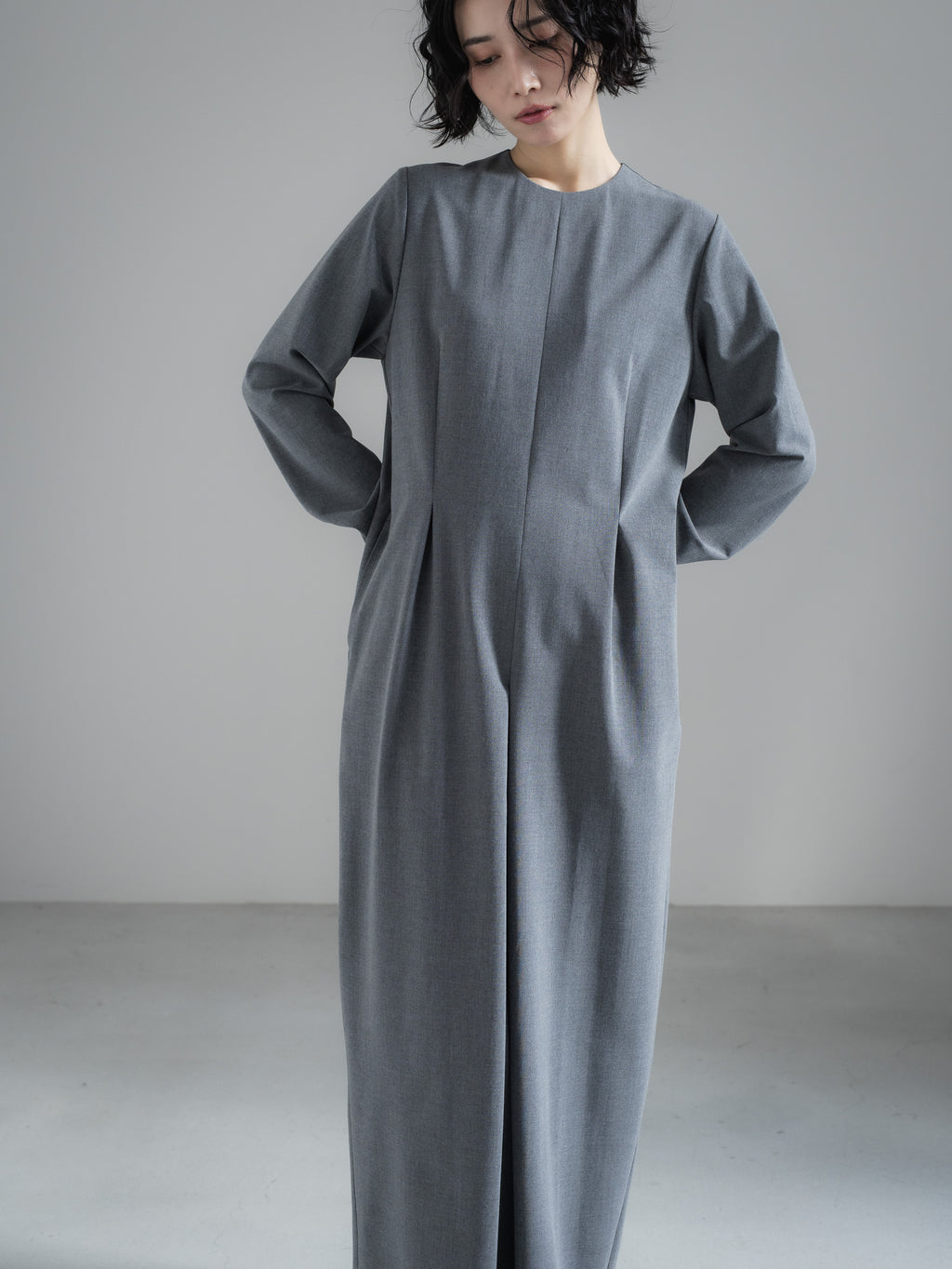 【PRE ORDER】TONE DRESS - GRAY