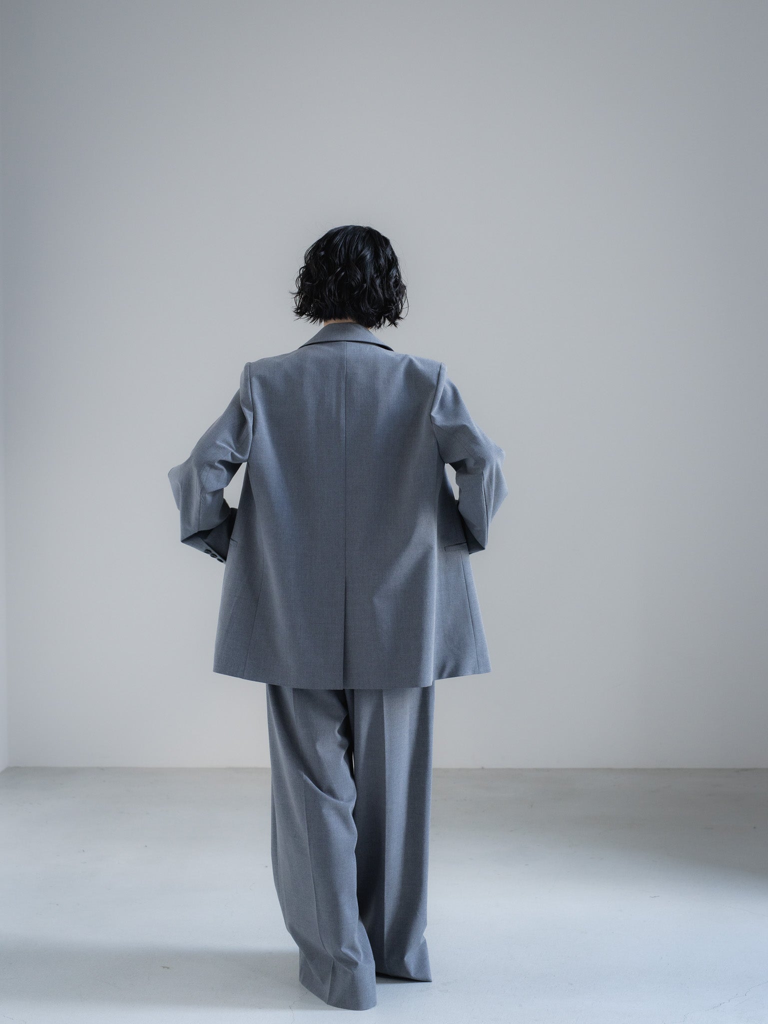 【PRE ORDER】FOLD HIGH PANTS - GRAY