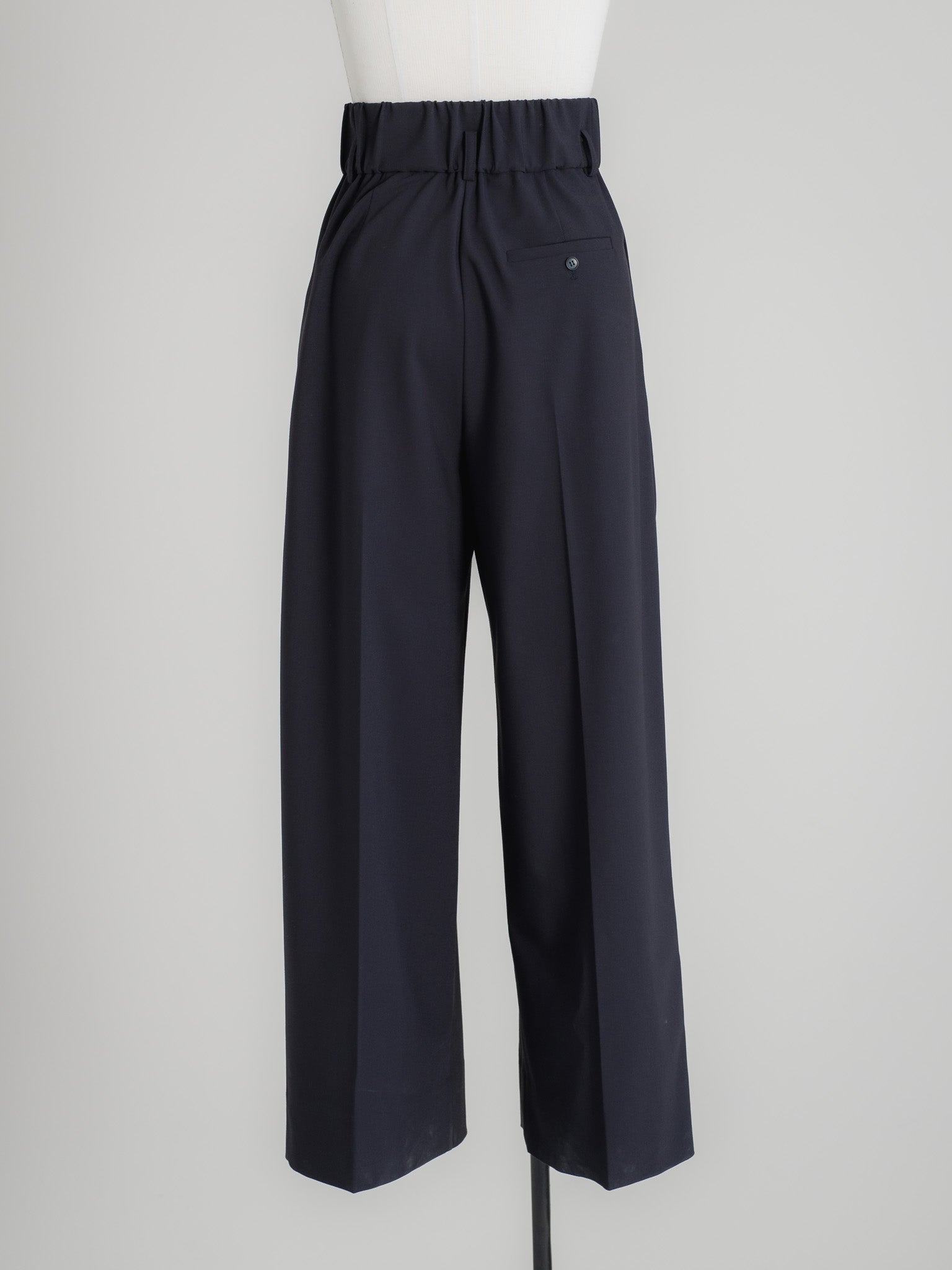 【PRE ORDER】FOLD HIGH PANTS - NAVY
