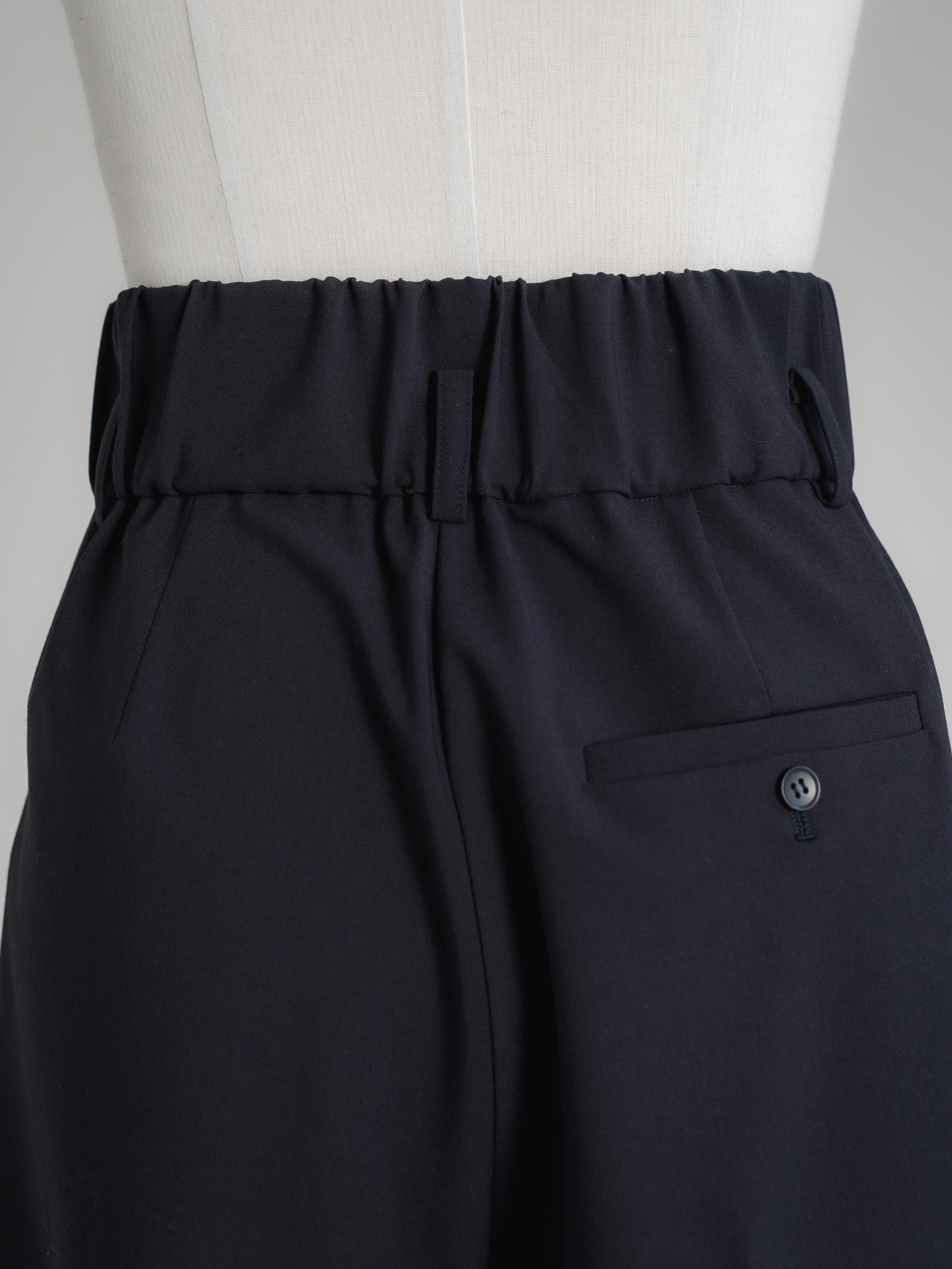 【PRE ORDER】FOLD HIGH PANTS - NAVY