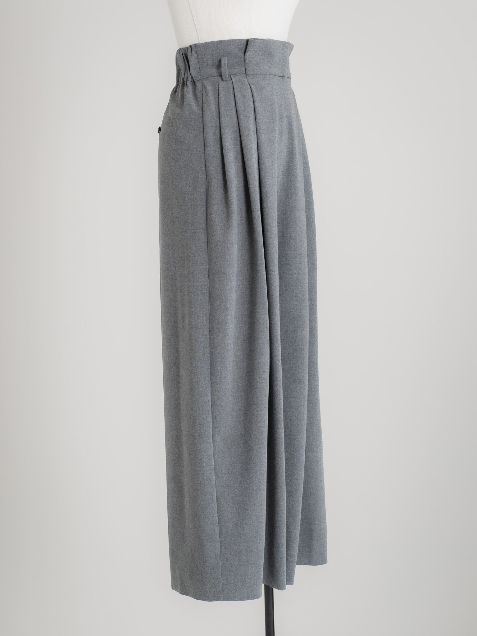 【PRE ORDER】FOLD HIGH PANTS - GRAY