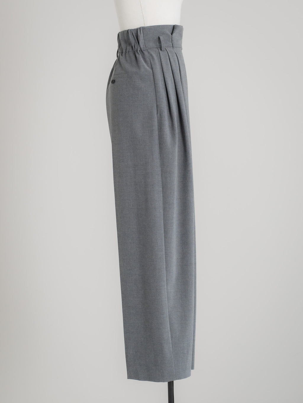 【PRE ORDER】FOLD HIGH PANTS - GRAY