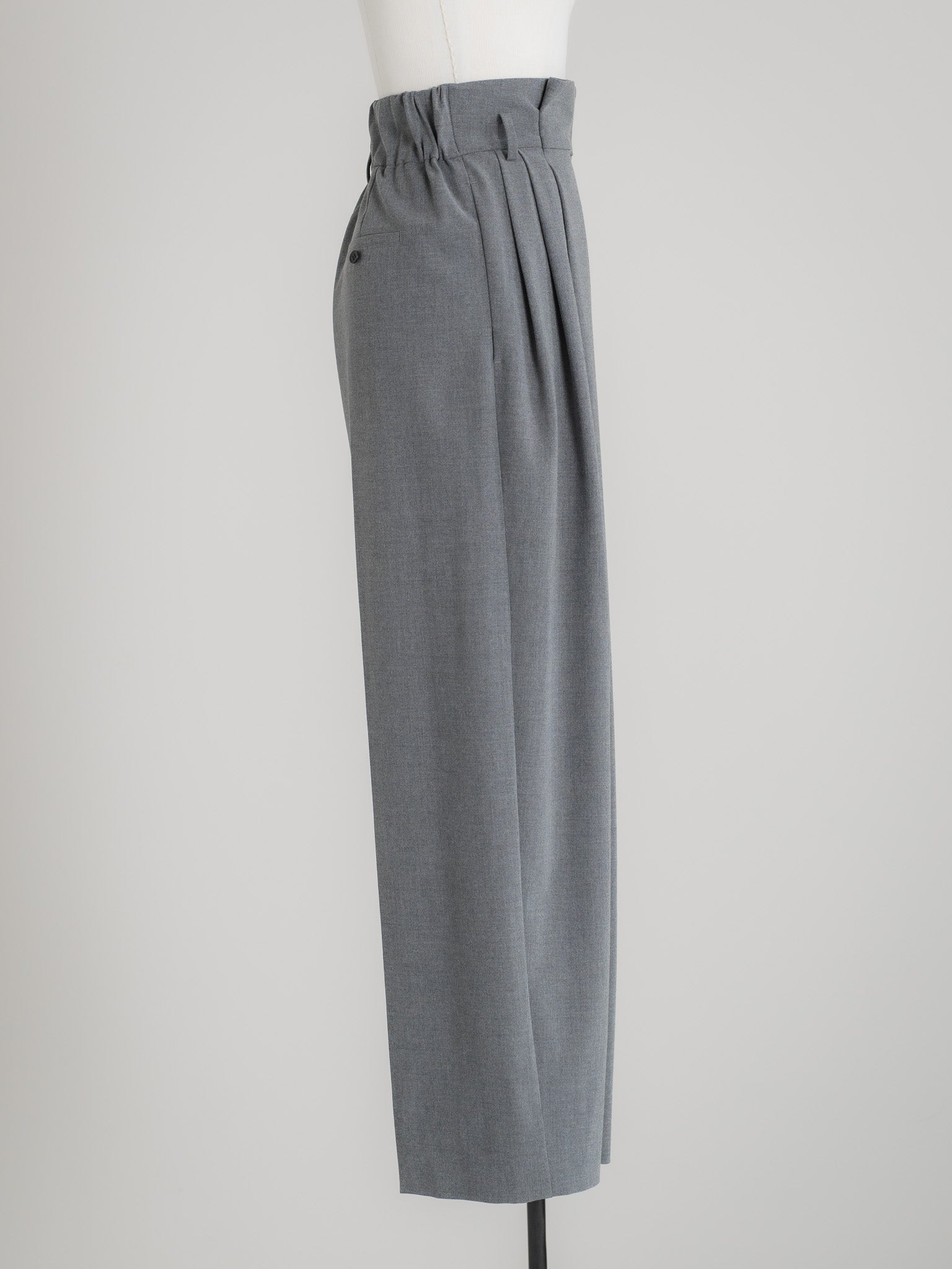 【PRE ORDER】FOLD HIGH PANTS - GRAY