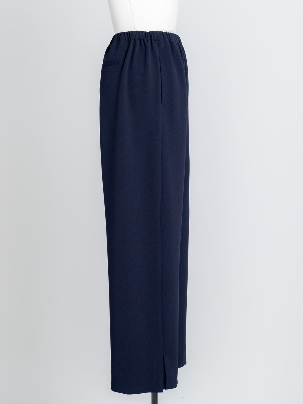 SILKY SLIT PANTS/Navy