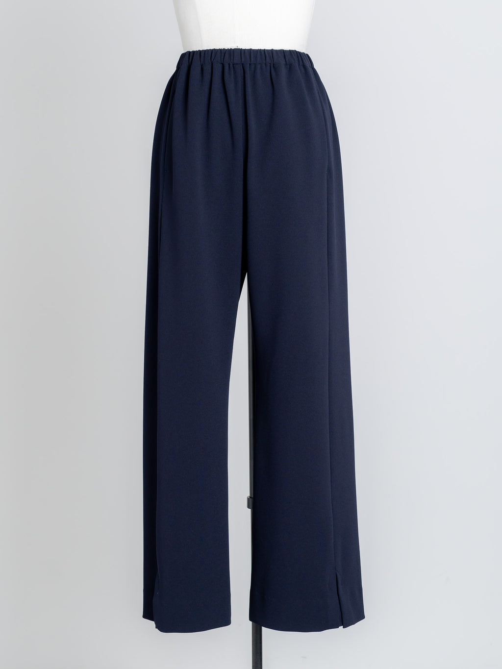 SILKY SLIT PANTS/Navy
