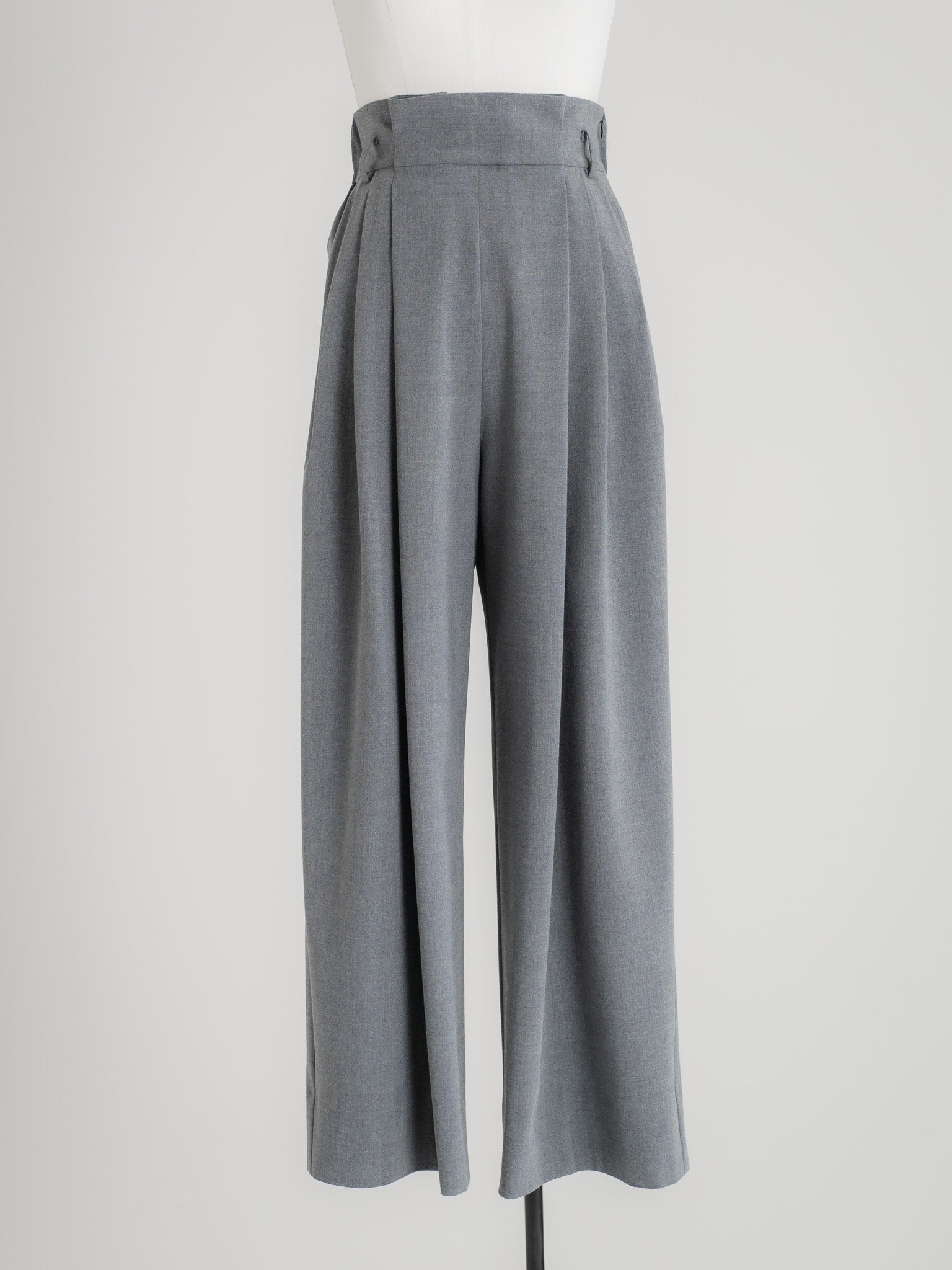 【PRE ORDER】FOLD HIGH PANTS - GRAY