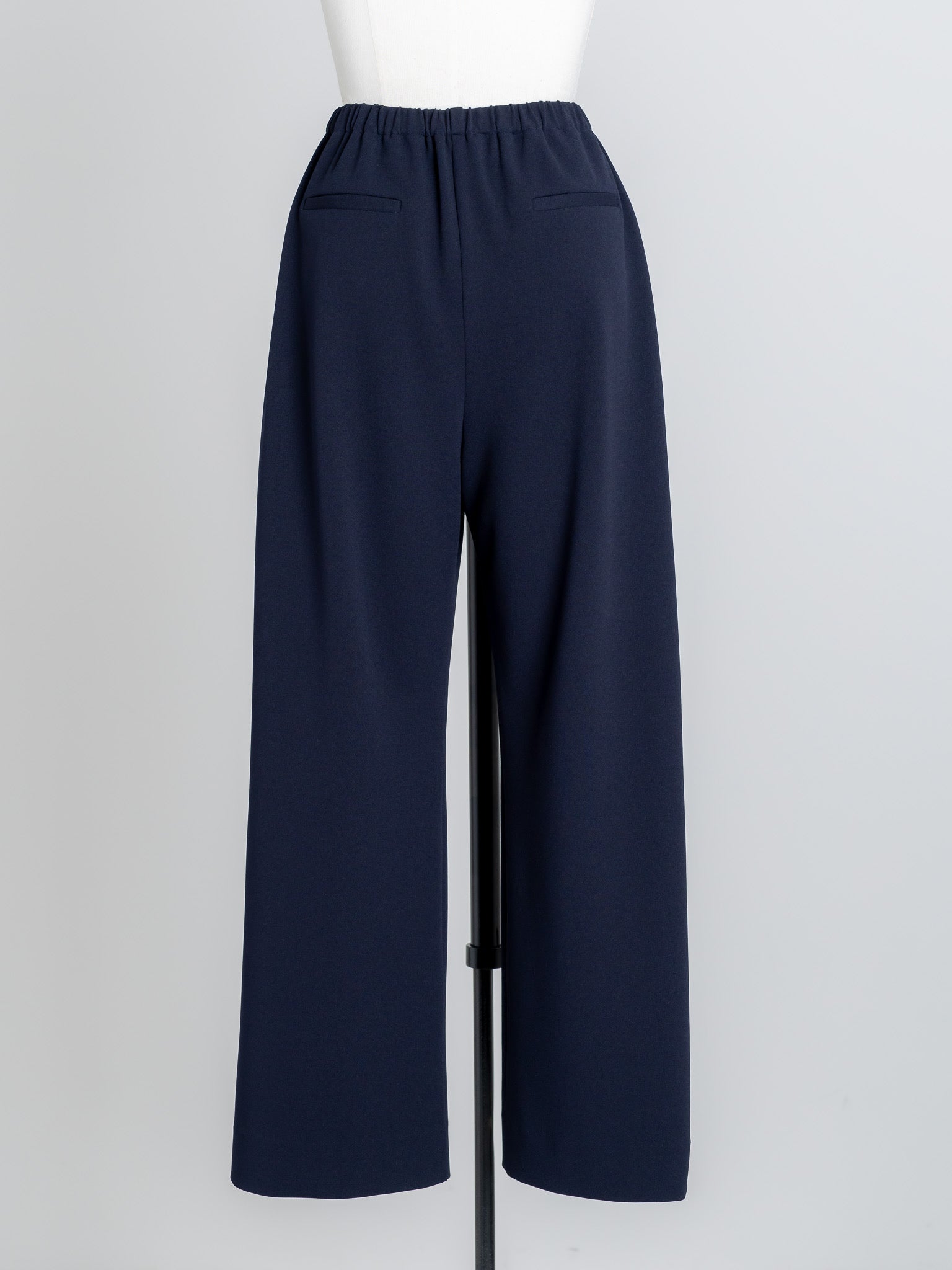 SILKY SLIT PANTS/Navy