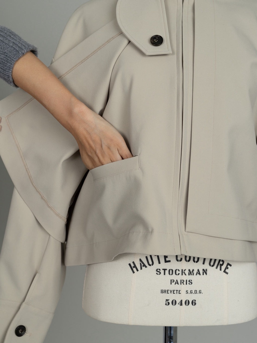 【PRE ORDER】JERSEY LIKE COAT/Beige