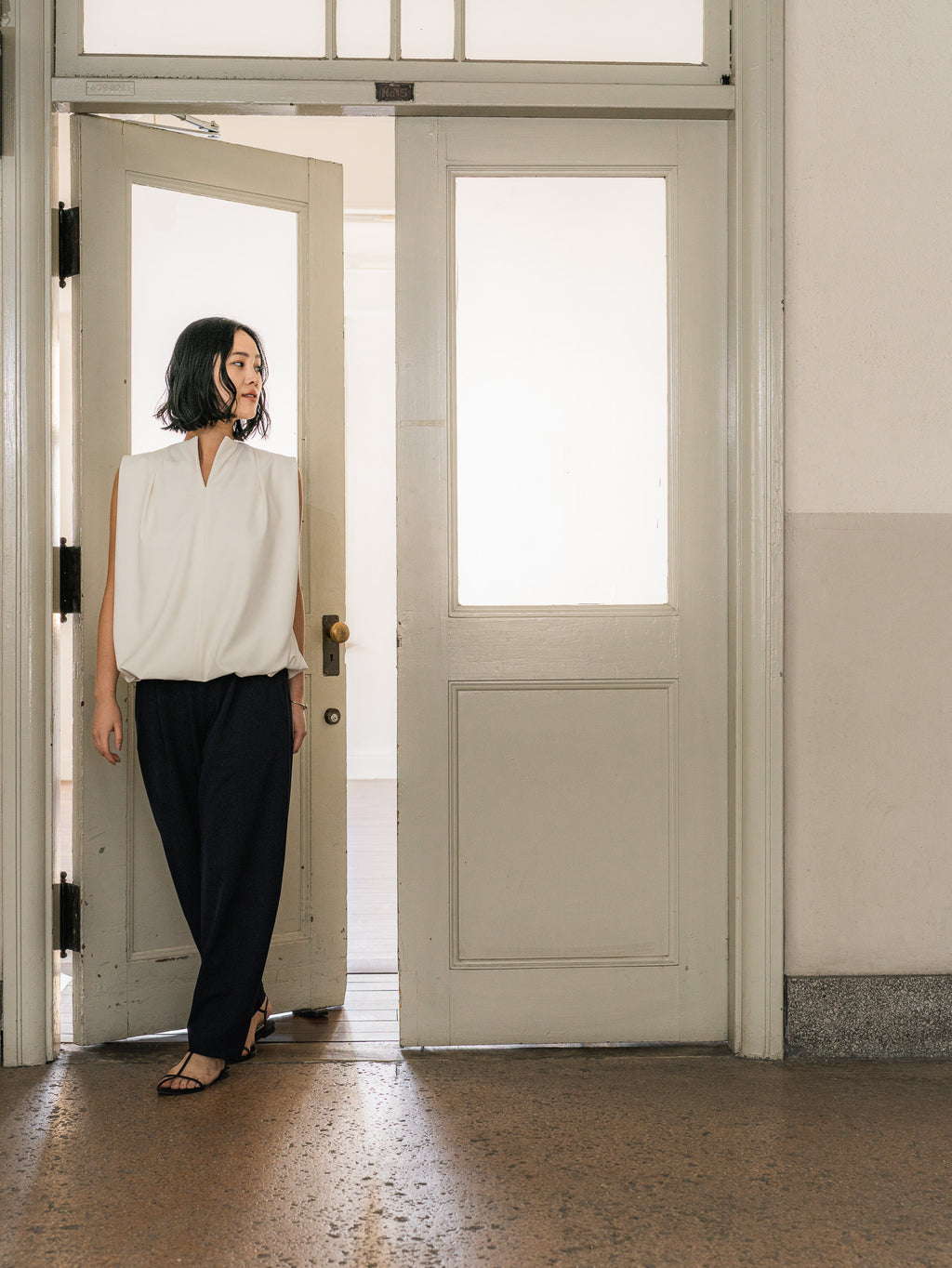 SILKY TECH TOP/White