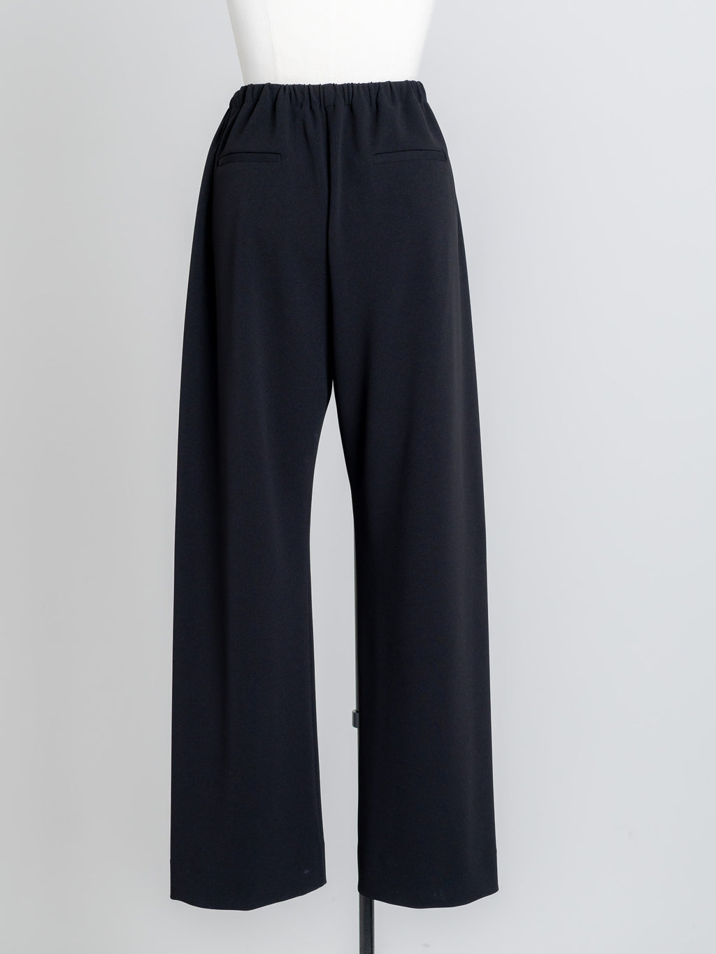 SILKY SLIT PANTS/Black