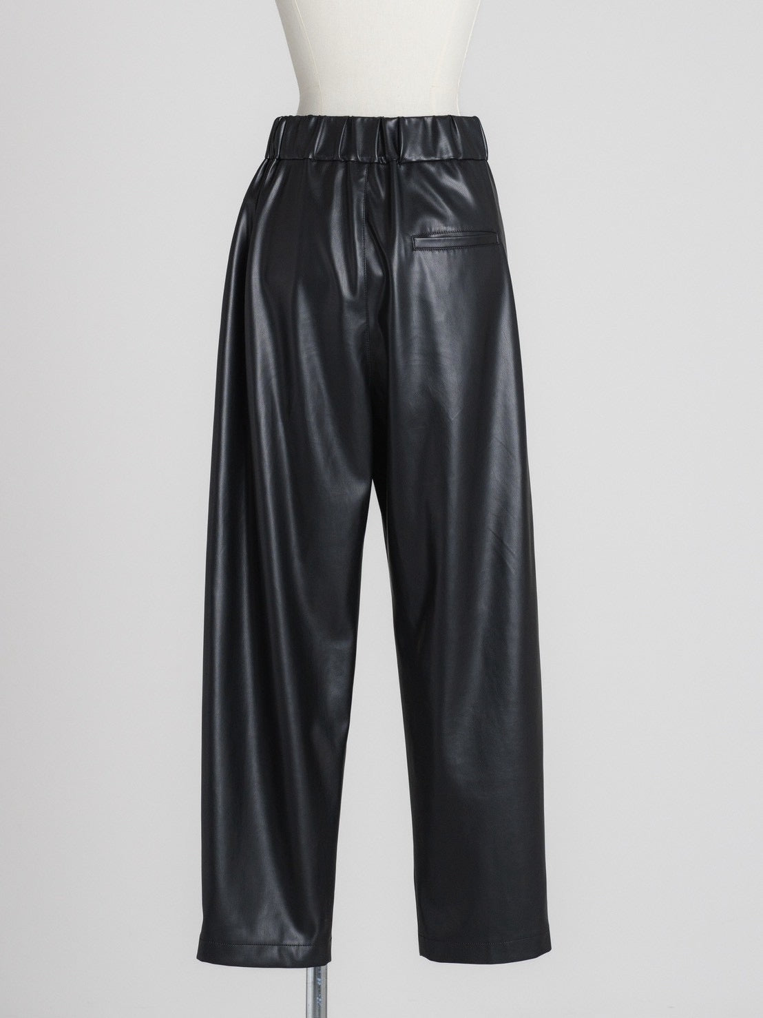 FREY_レザーパンツ DOUBLE RIB TURTLE／FORM PANTS Leather Black – FREY.online