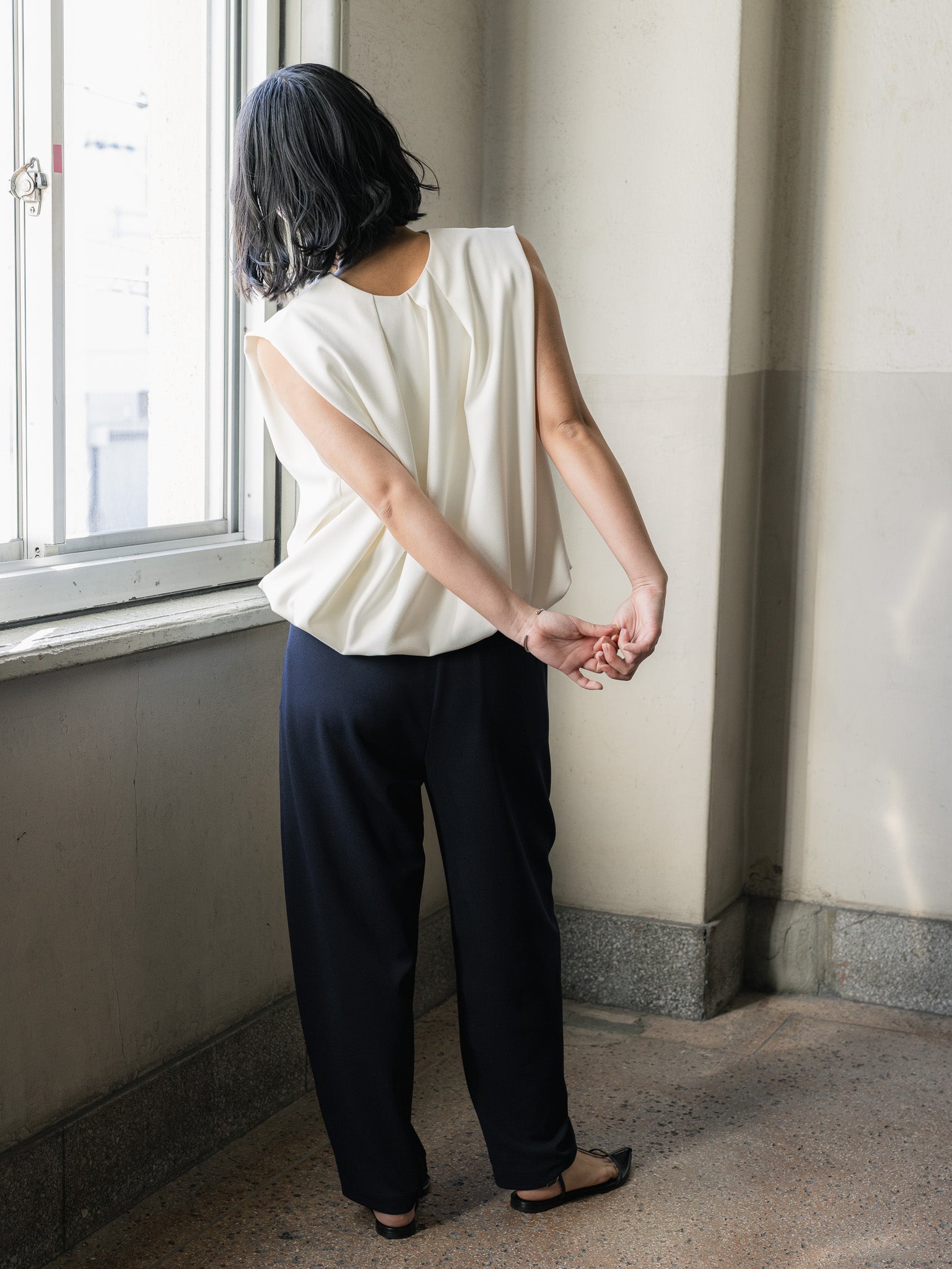 SILKY TECH TOP/White