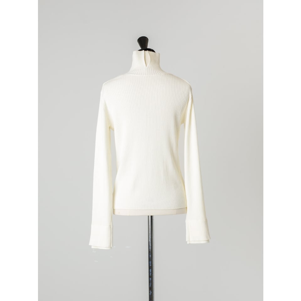 frey DOUBLE RIB TURTLE/WHITE　タグ付き DOUBLE RIB TURTLE／FORM PANTS Leather Black – FREY.online