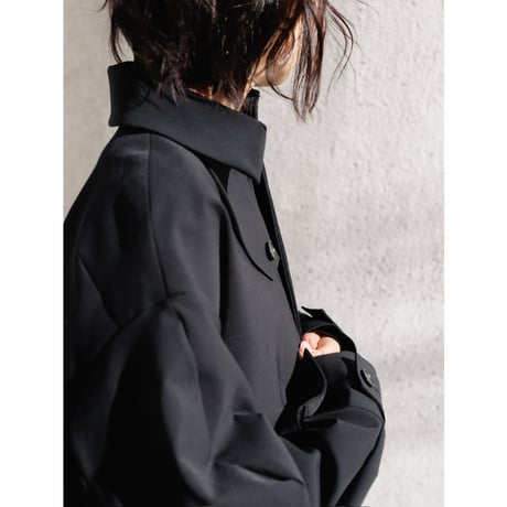 【PRE ORDER】JERSEY LIKE COAT/Black