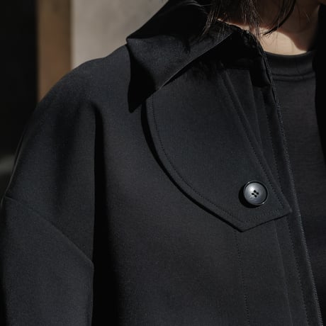 【PRE ORDER】JERSEY LIKE COAT/Black
