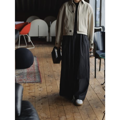 【PRE ORDER】JERSEY LIKE COAT/Beige