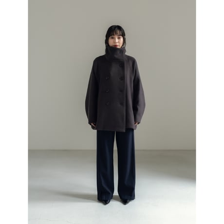 STAND HALF COAT / Gray