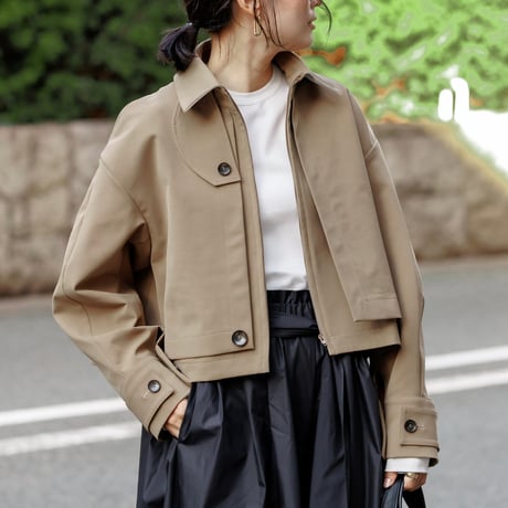 【PRE ORDER】JERSEY LIKE COAT/Camel