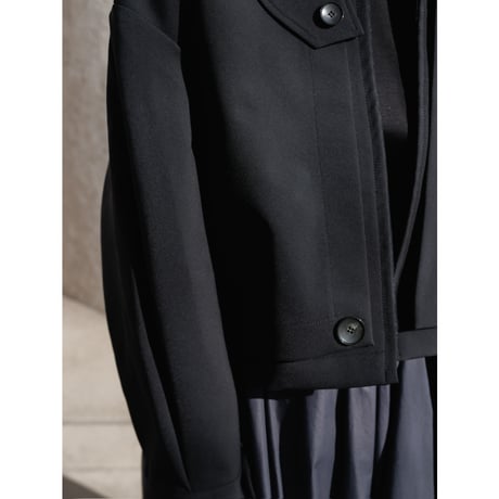 【PRE ORDER】JERSEY LIKE COAT/Black