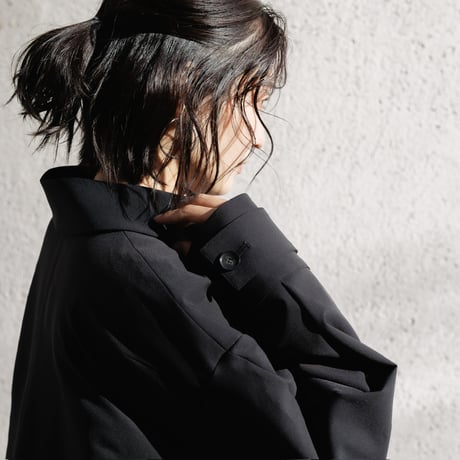 【PRE ORDER】JERSEY LIKE COAT/Black