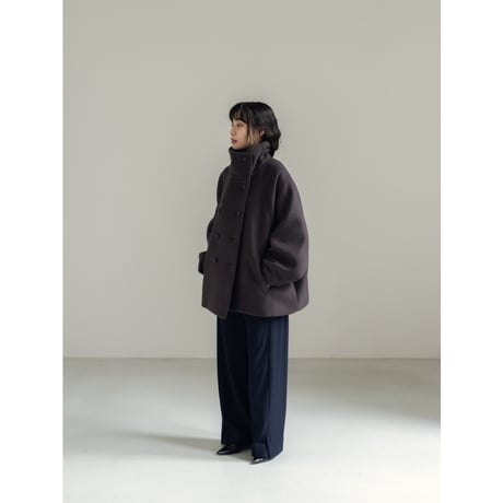STAND HALF COAT / Gray