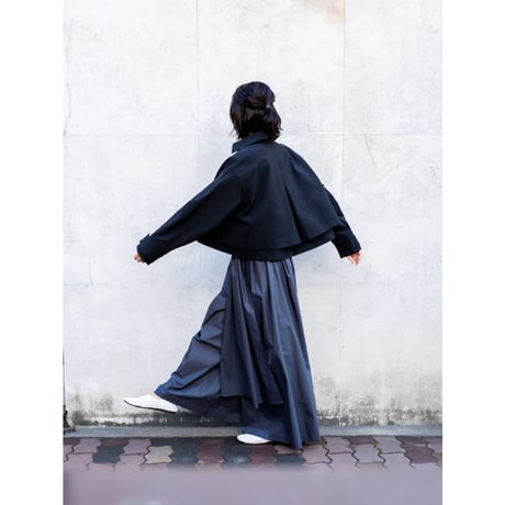 【PRE ORDER】JERSEY LIKE COAT/Black
