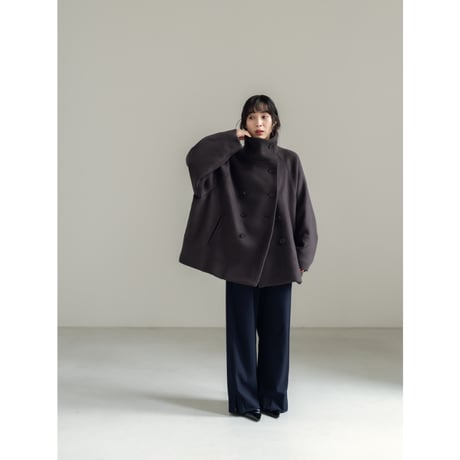 STAND HALF COAT / Gray