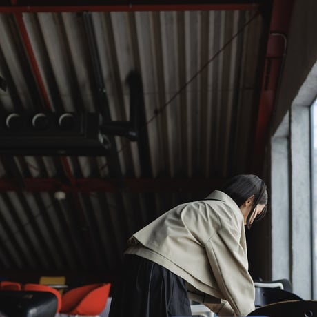 【PRE ORDER】JERSEY LIKE COAT/Beige