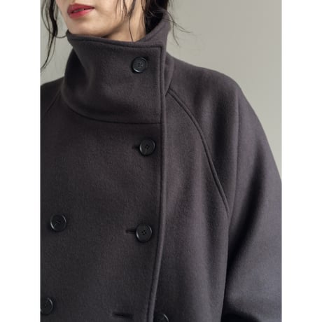 STAND HALF COAT / Gray