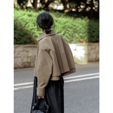 【PRE ORDER】JERSEY LIKE COAT/Camel