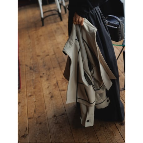 【PRE ORDER】JERSEY LIKE COAT/Beige