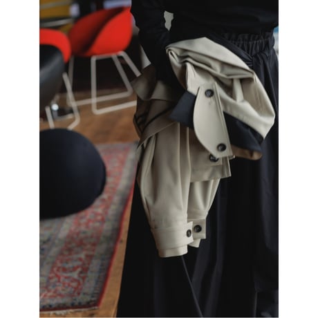 【PRE ORDER】JERSEY LIKE COAT/Beige