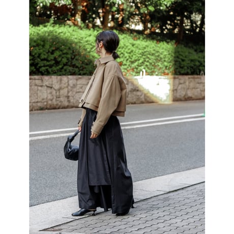 【PRE ORDER】JERSEY LIKE COAT/Camel