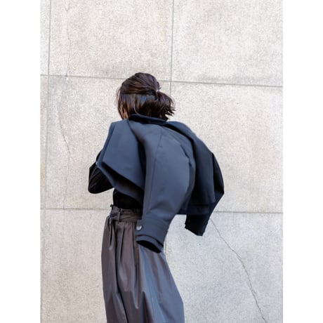 【PRE ORDER】JERSEY LIKE COAT/Black