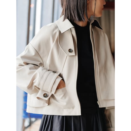 【PRE ORDER】JERSEY LIKE COAT/Beige