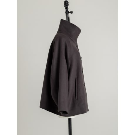 STAND HALF COAT / Gray