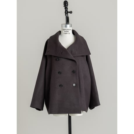 STAND HALF COAT / Gray