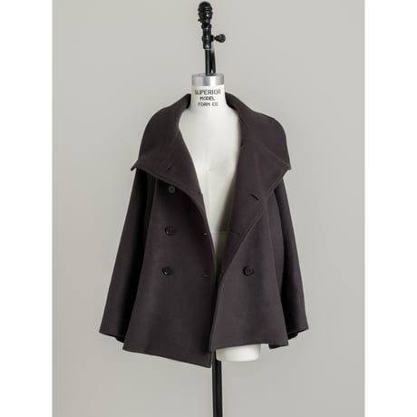 STAND HALF COAT / Gray