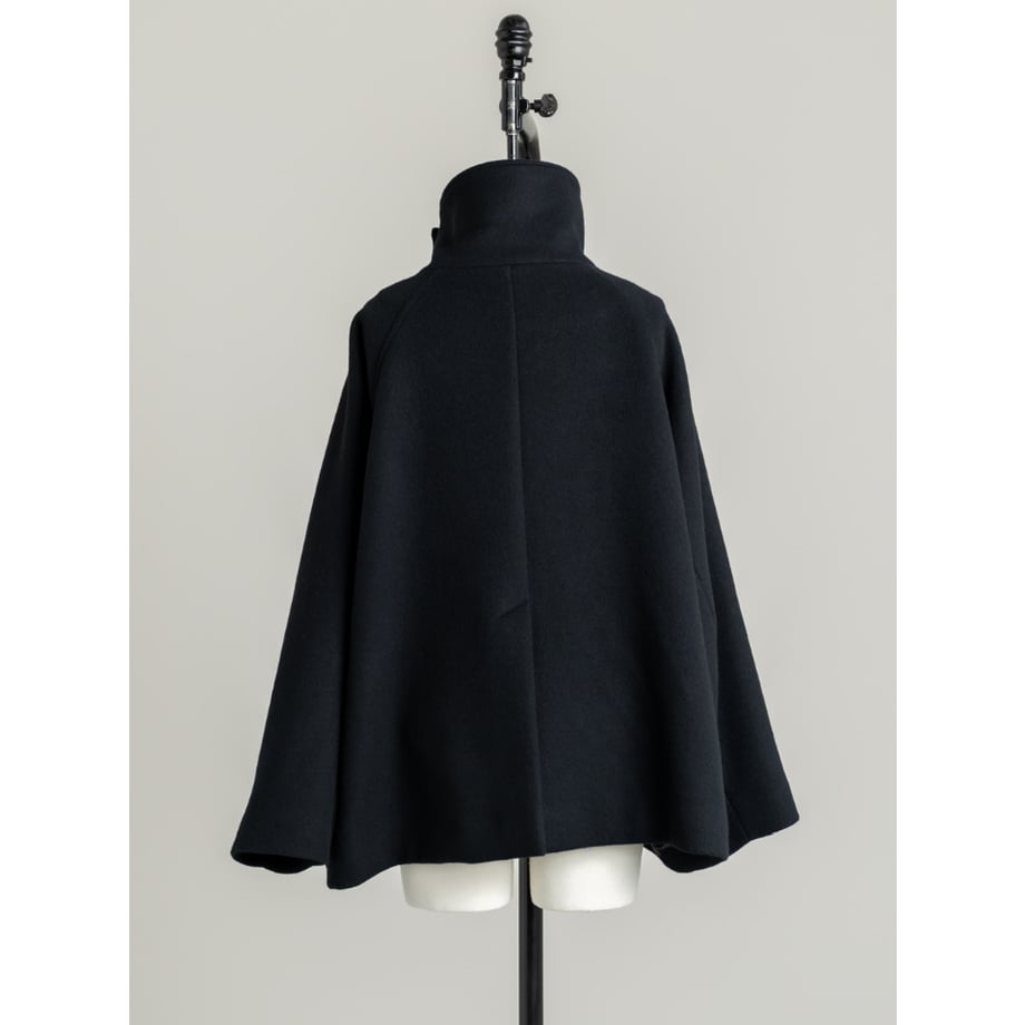 STAND HALF COAT/Black
