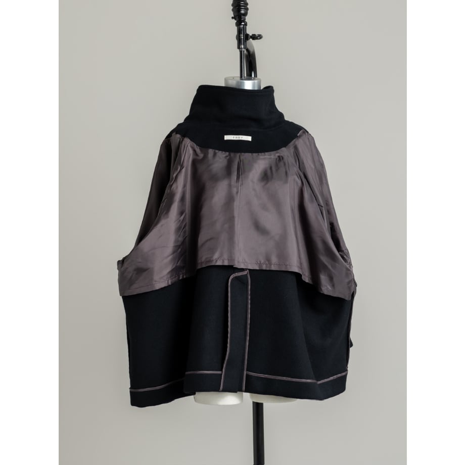 STAND HALF COAT/Black