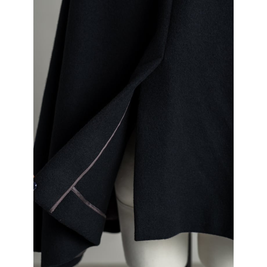 STAND HALF COAT/Black