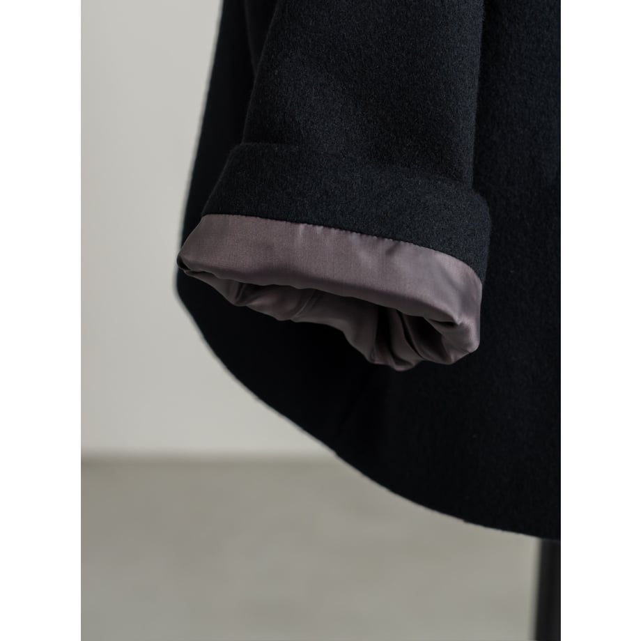 STAND HALF COAT/Black