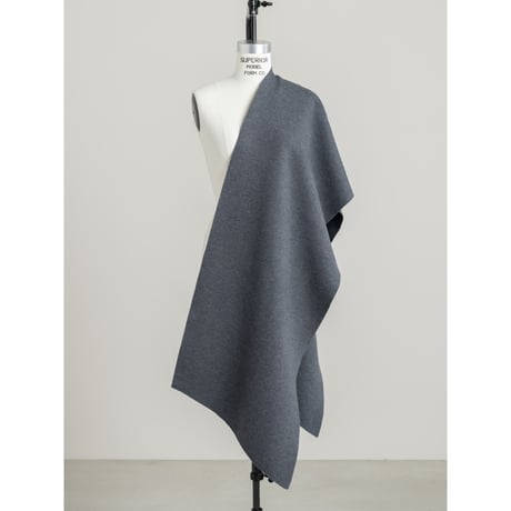 KNIT WIDE STOLE/Gray